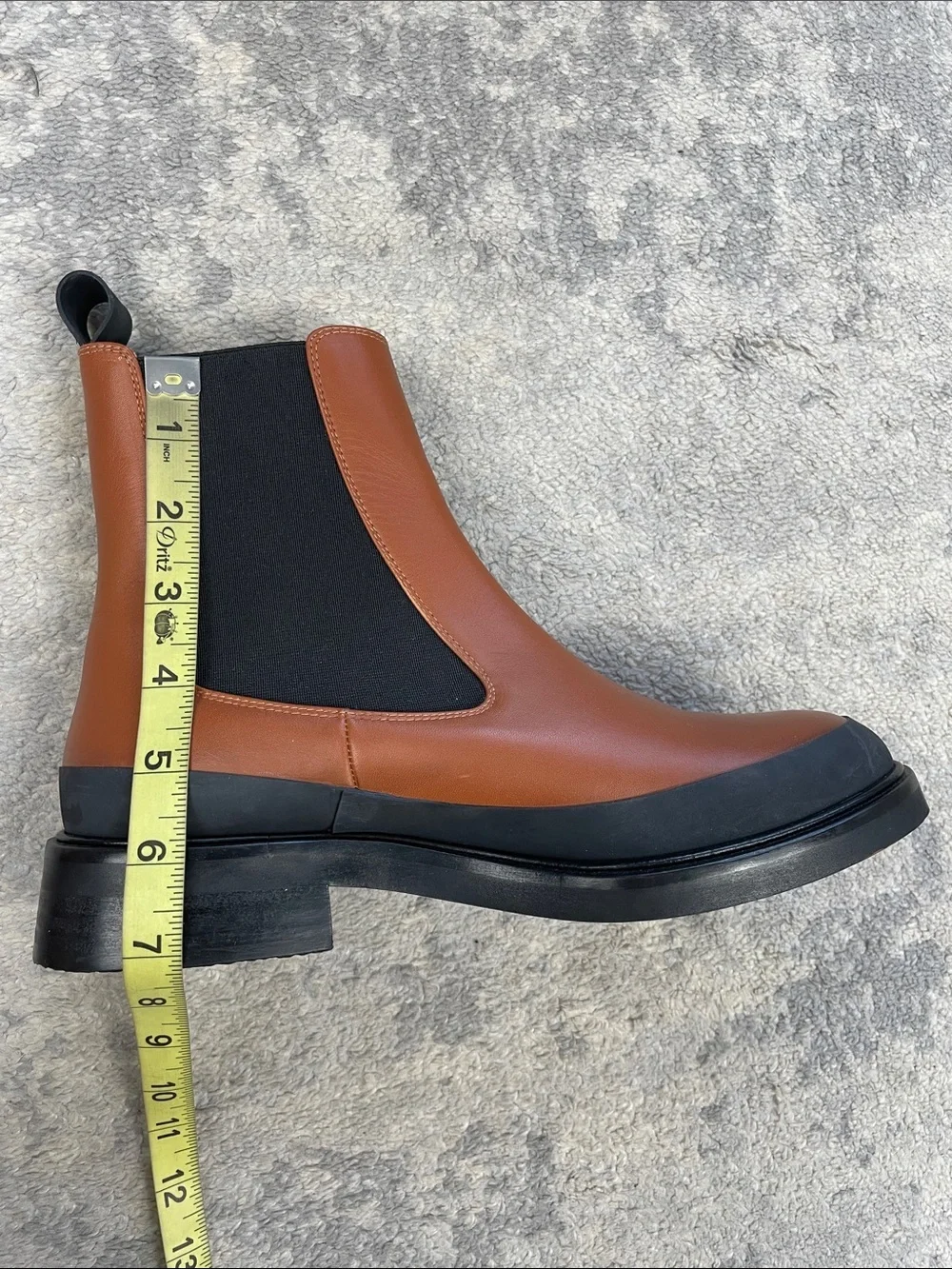 Frame Le Holland Chelsea Boots Ankle Tobacco Brown Sz 38